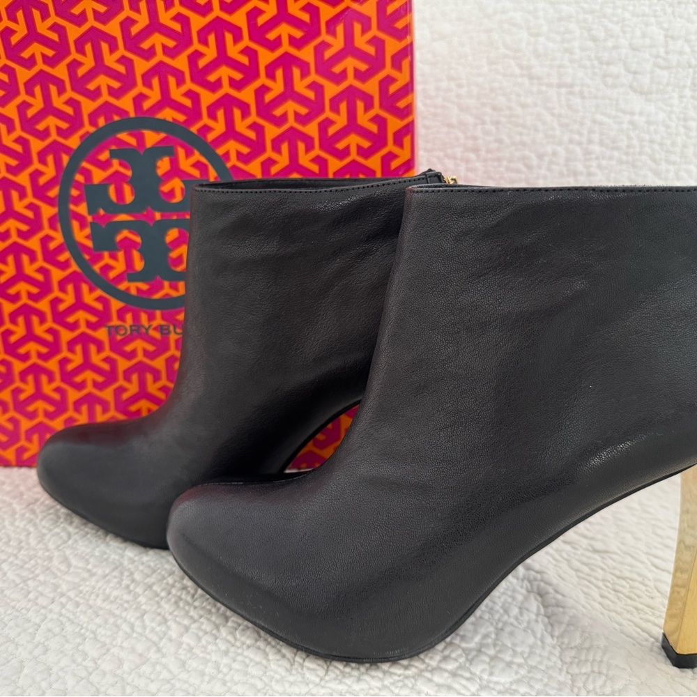 Tory Burch Black Heeled Ankle Boots